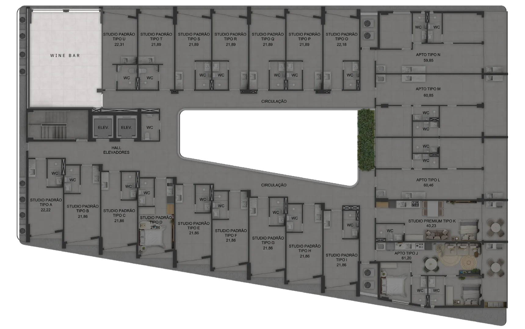 Planta do apartamento