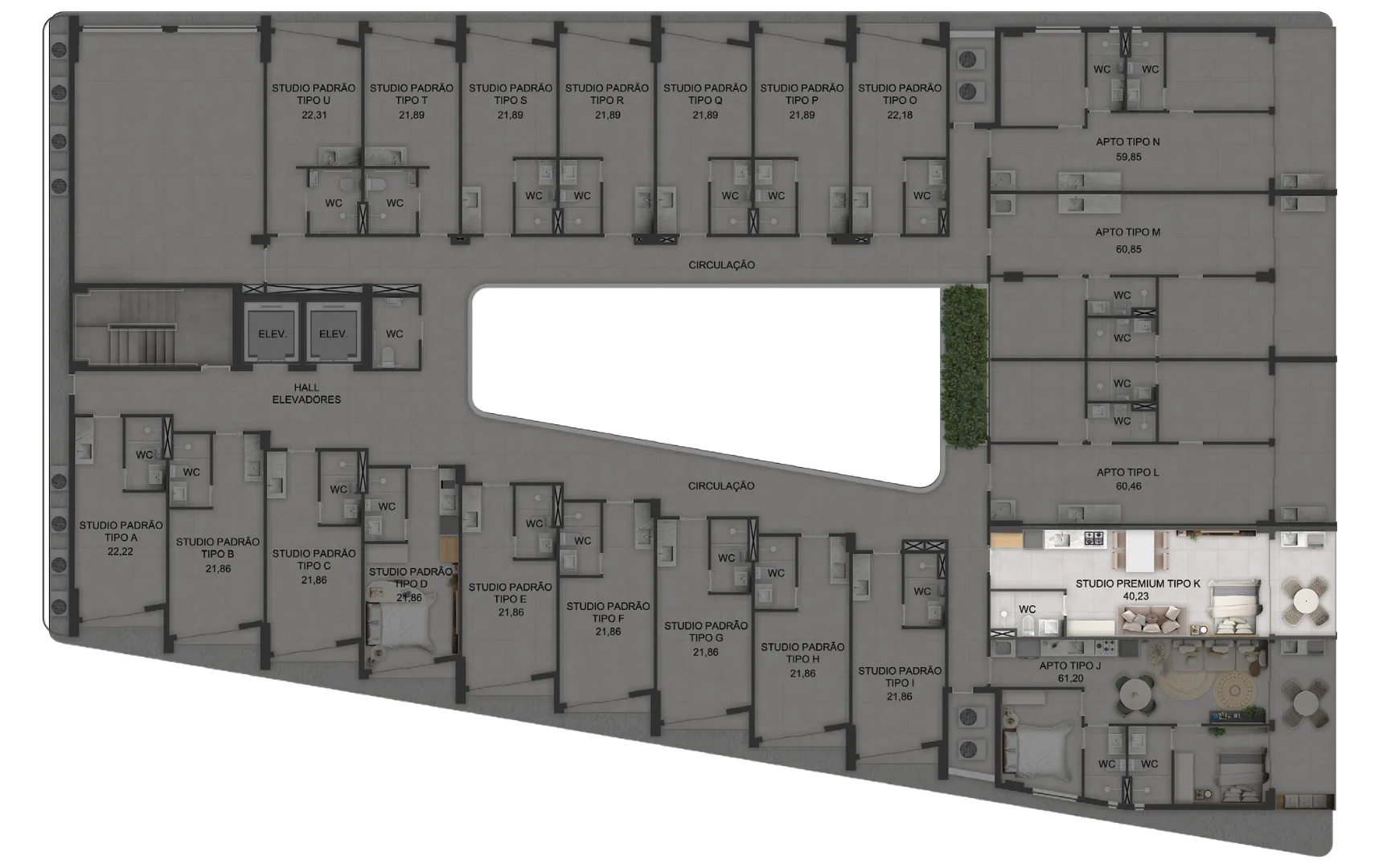 Planta do apartamento