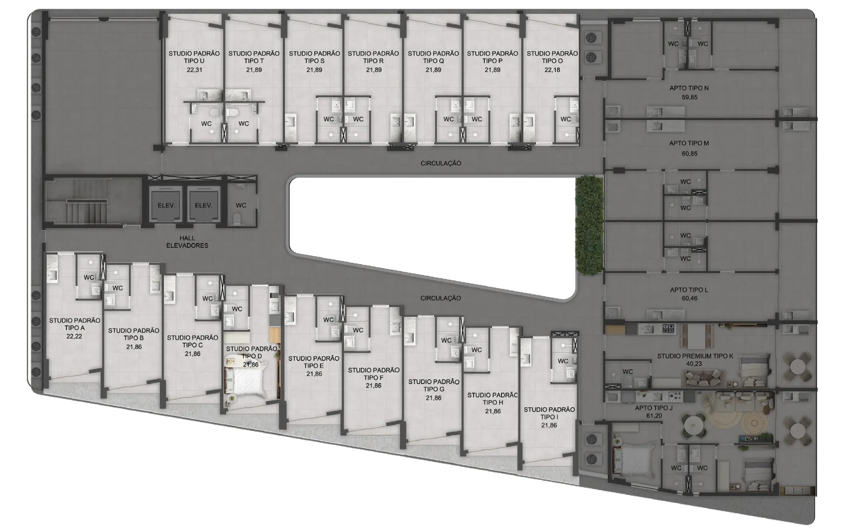 Planta do apartamento